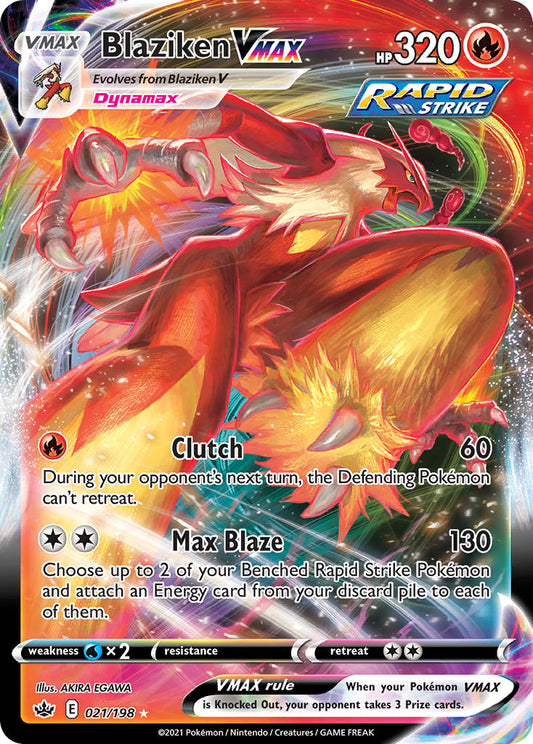 Blaziken VMAX 21/198 Holo Rare VMAX