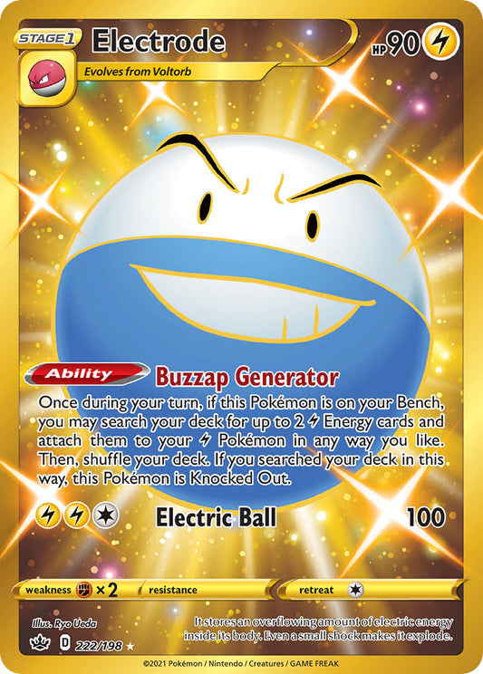 Electrode 222/198 Gold Secret Rare