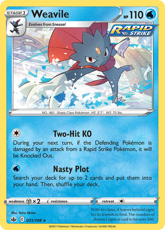 Weavile 31/198 Reverse Rare