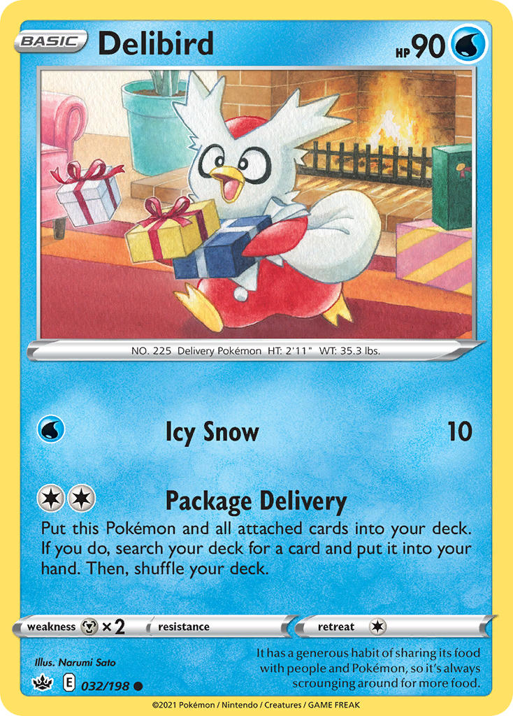 Delibird 32/198 Reverse Common