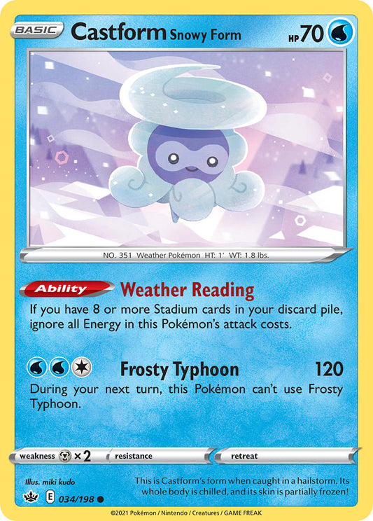 Castform Snowy Form 34/198 Common