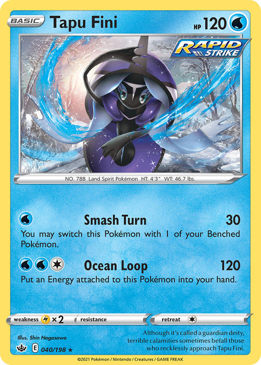 Tapu Fini 40/198 Reverse Rare