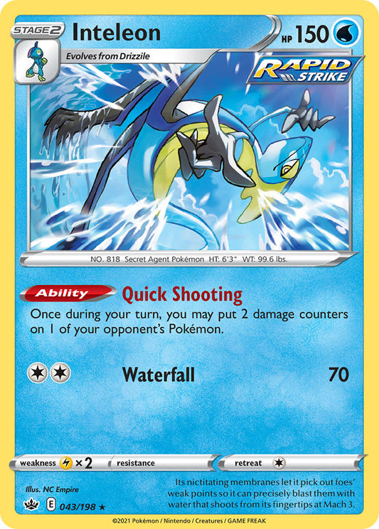 Inteleon 43/198 Holo Rare