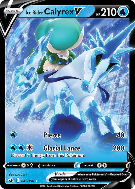 Ice Rider Calyrex V 45/198 Holo Rare V