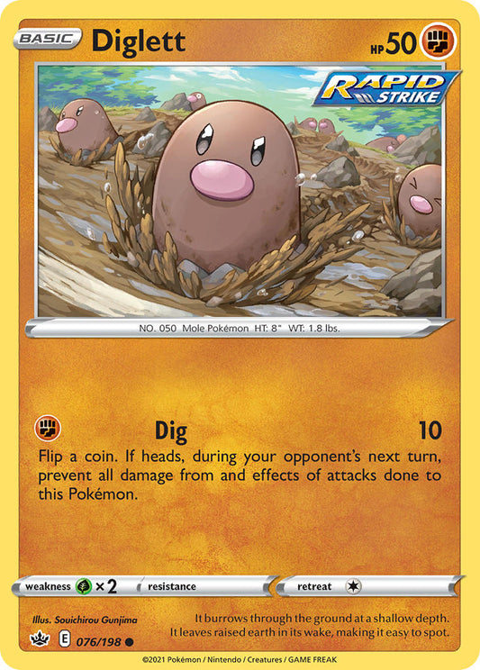 Diglett 76/198 Reverse Common
