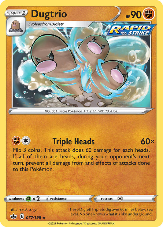 Dugtrio 77/198 Reverse Rare