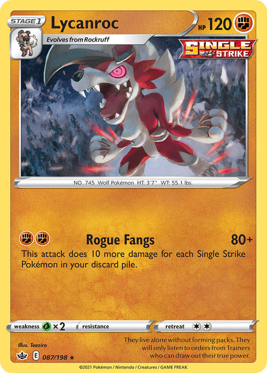 Lycanroc 87/198 Reverse Rare
