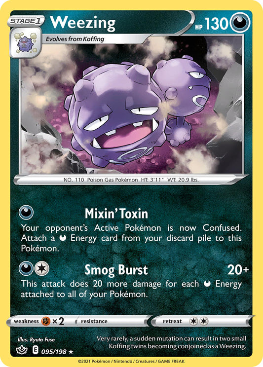 Weezing 95/198 Reverse Rare