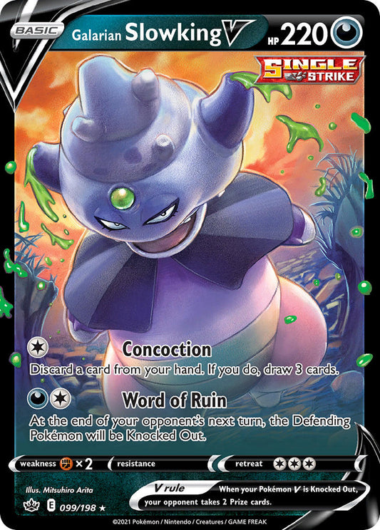 Galarian Slowking V 99/198 Holo Rare V