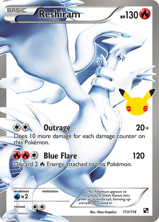 Reshiram 113/114 Holo Rare Classic - MissingNo.