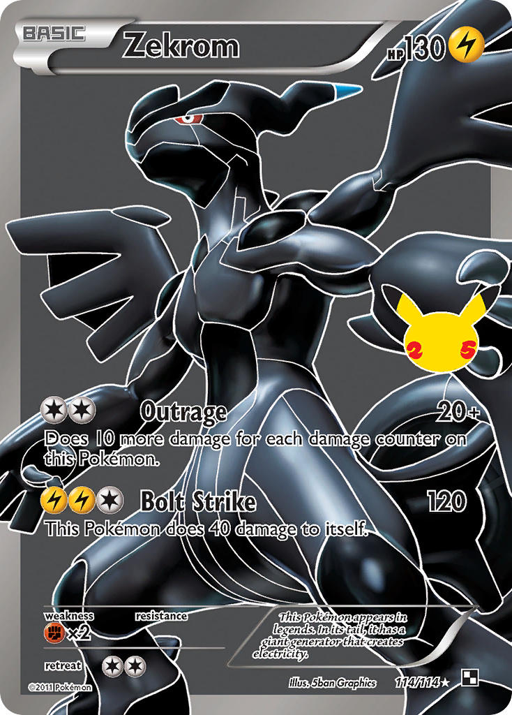 Zekrom 114/114 Holo Rare Classic - MissingNo.
