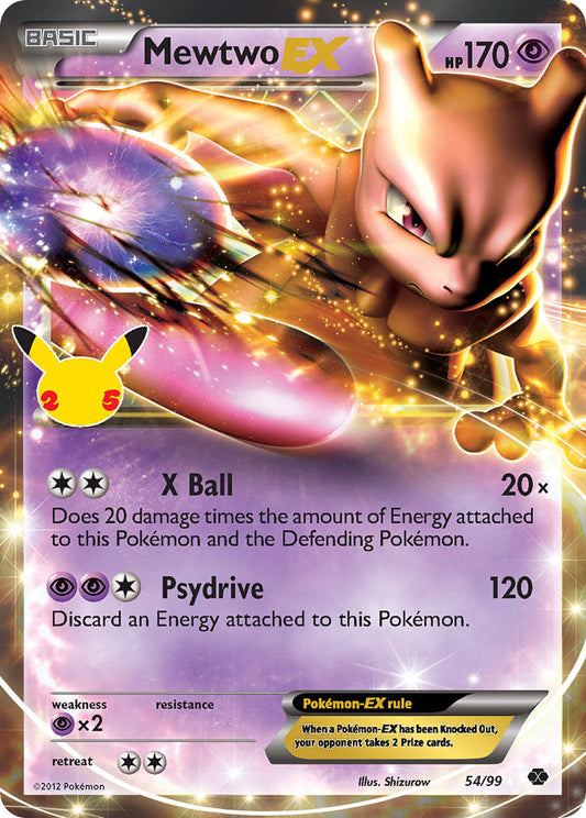 Mewtwo EX 54/99 Holo Rare Classic EX - MissingNo.
