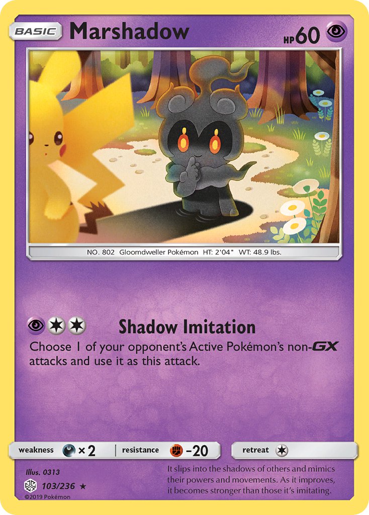 Marshadow 103/236 Reverse Rare - MissingNo.