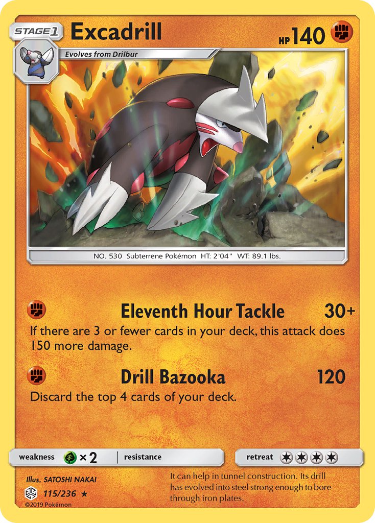 Excadrill 115/236 Holo Rare - MissingNo.