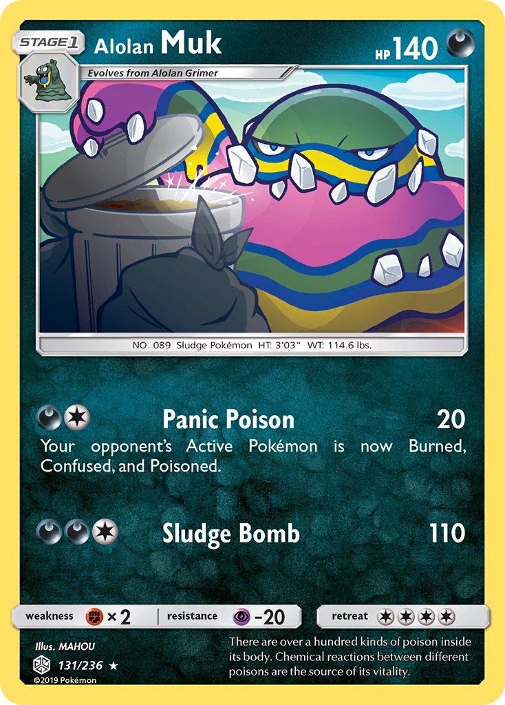 Alolan Muk 131/236 Reverse Rare - MissingNo.