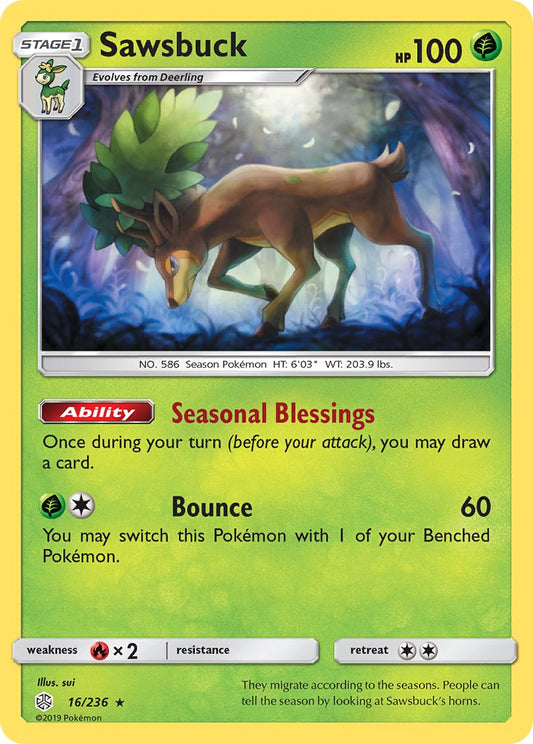 Sawsbuck 16/236 Reverse Rare - MissingNo.