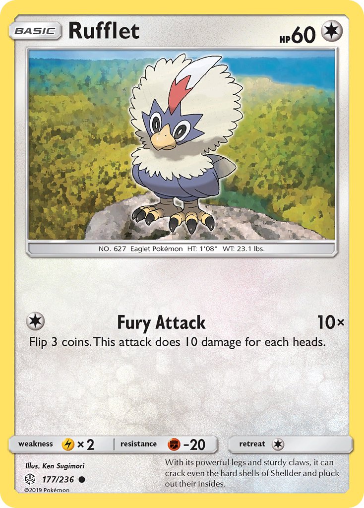 Rufflet 177/236 Common - MissingNo.