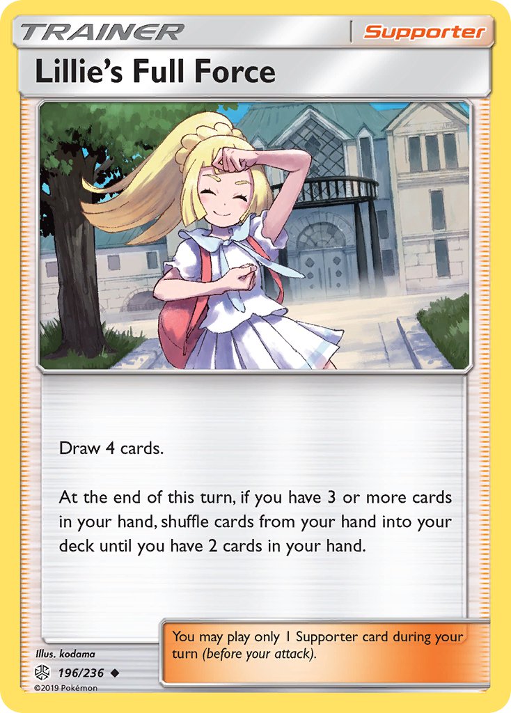 Lillie's Full Force 196/236 Reverse Uncommon - MissingNo.