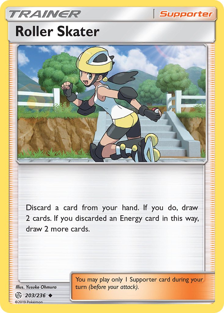 Roller Skater 203/236 Reverse Uncommon - MissingNo.
