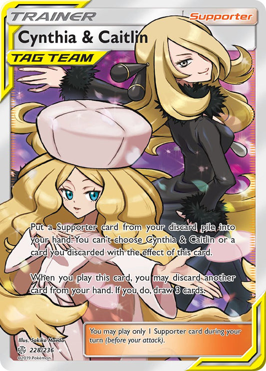 Cynthia & Caitlin 228/236 Holo Ultra Rare - MissingNo.