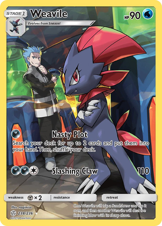 Weavile 238/236 Holo Secret Rare - MissingNo.