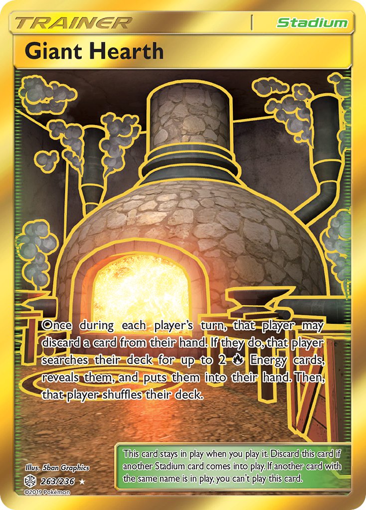 Giant Hearth 263/236 Gold Secret Rare - MissingNo.