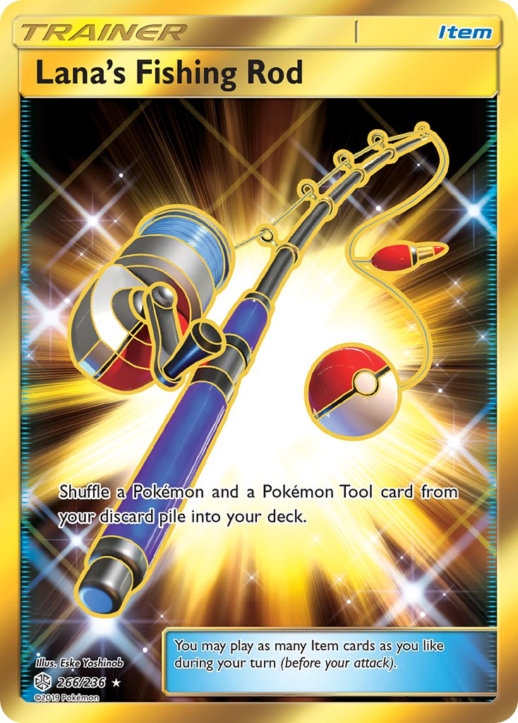 Lana's Fishing Rod 266/236 Gold Secret Rare - MissingNo.