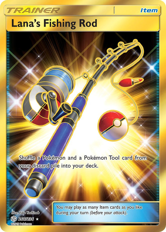 Lana's Fishing Rod 266/236 Gold Secret Rare - MissingNo.