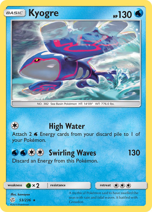 Kyogre 53/236 Non-Holo Rare - MissingNo.