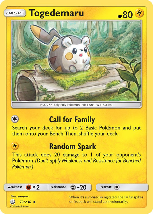 Togedemaru 73/236 Reverse Uncommon - MissingNo.
