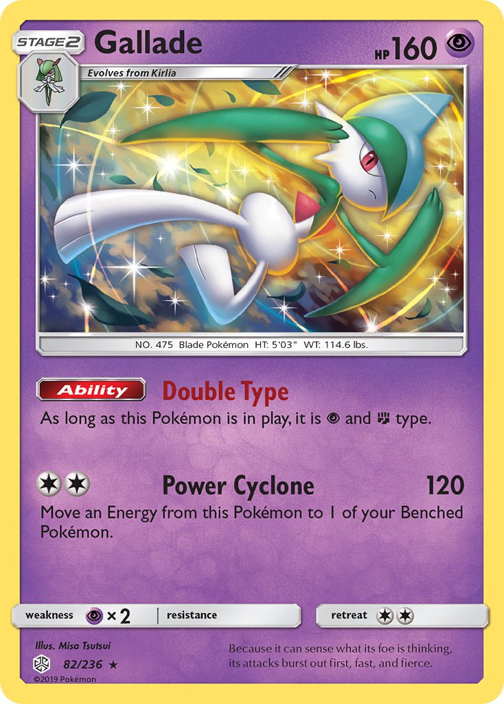Gallade 82/236 Reverse Rare - MissingNo.