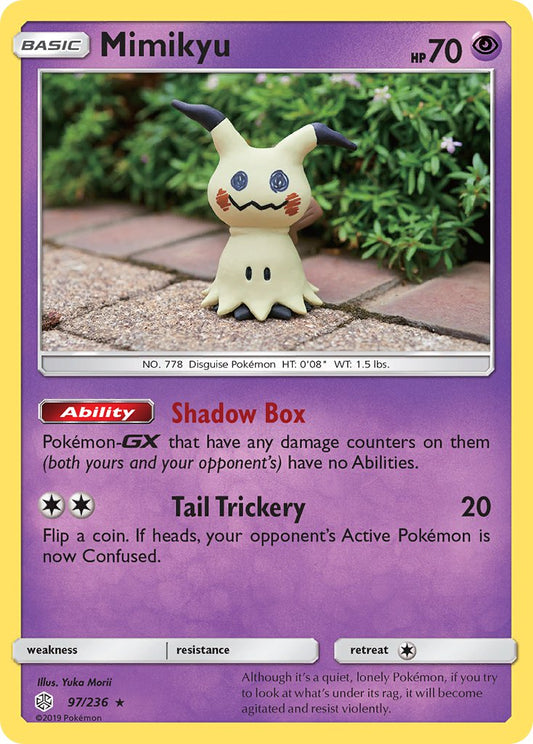 Mimikyu 97/236 Reverse Rare - MissingNo.