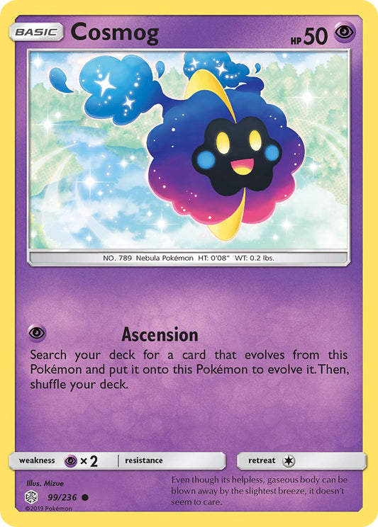 Cosmog 99/236 Common - MissingNo.