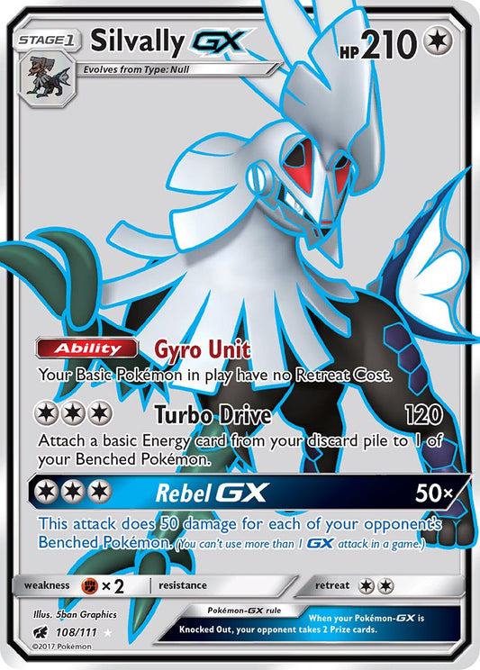 Silvally GX 108/111 Holo Ultra Rare GX - MissingNo.