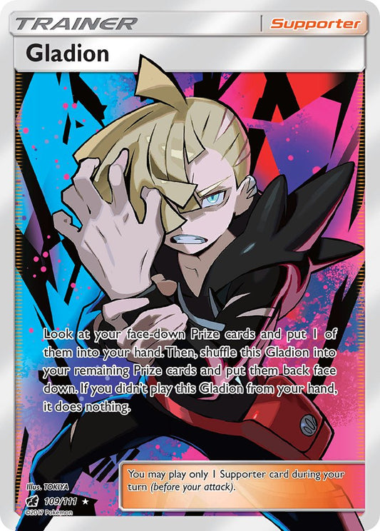 Gladion 109/111 Holo Ultra Rare - MissingNo.