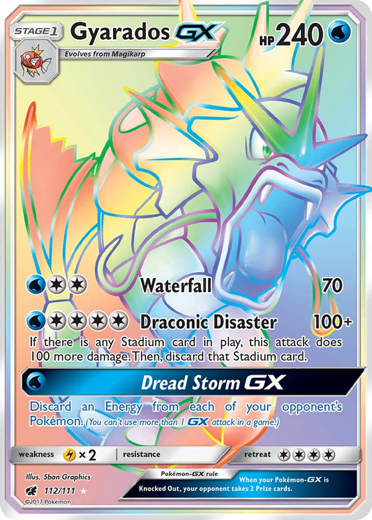 Gyarados GX 112/111 Rainbow Secret Rare GX - MissingNo.