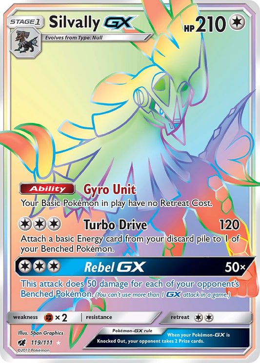 Silvally GX 119/111 Rainbow Secret Rare GX - MissingNo.