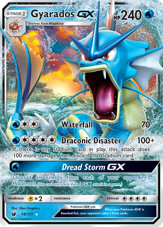 Gyarados GX 18/111 Holo Rare GX - MissingNo.