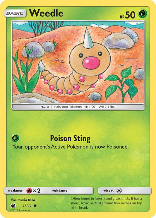 Weedle 1/111 Reverse Common - MissingNo.
