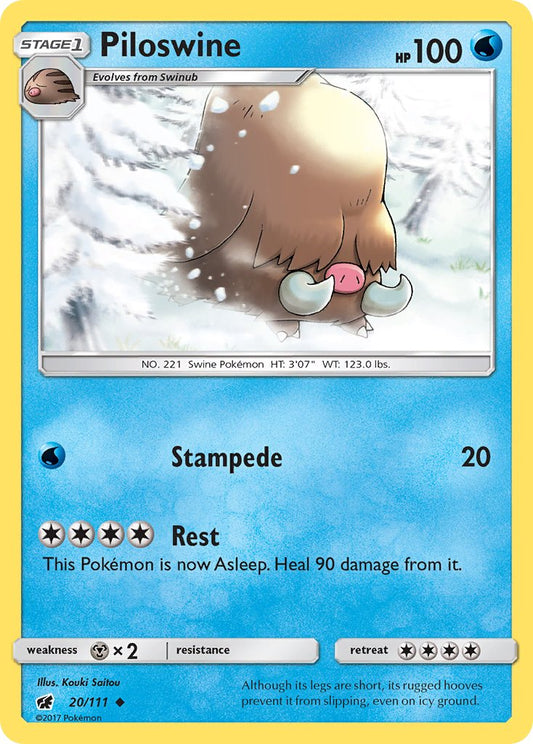 Piloswine 20/111 Uncommon - MissingNo.