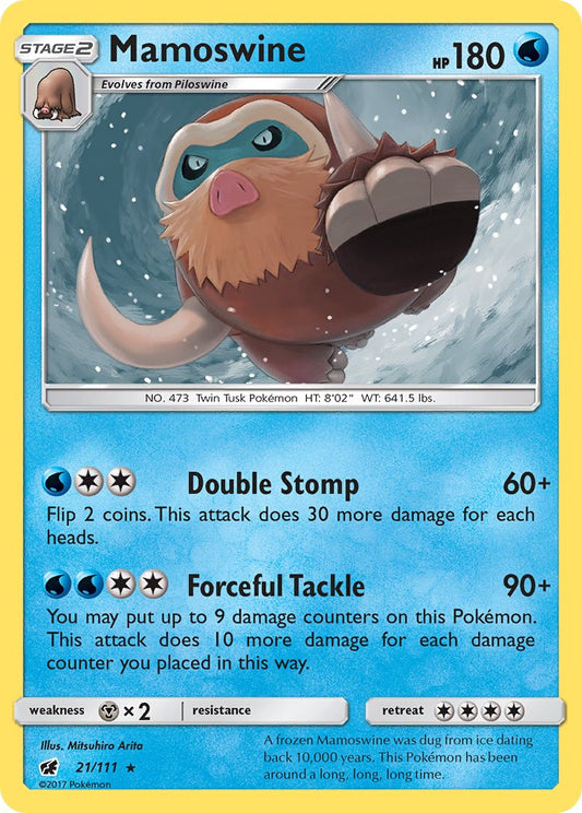 Mamoswine 21/111 Non-Holo Rare - MissingNo.