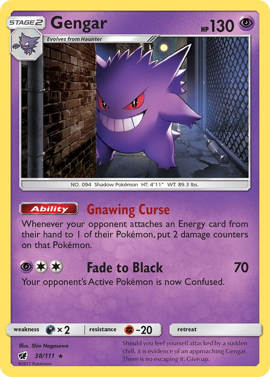 Gengar 38/111 Reverse Rare - MissingNo.