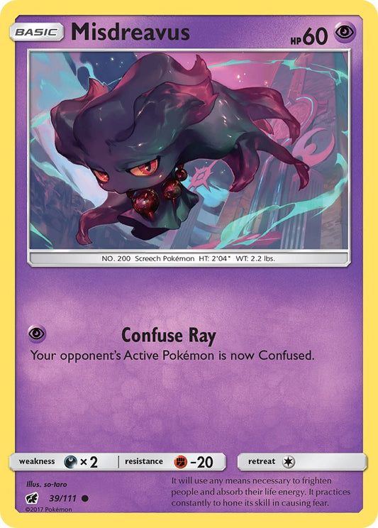 Misdreavus 39/111 Reverse Common - MissingNo.
