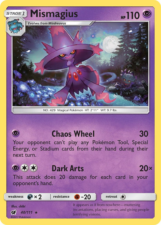 Mismagius 40/111 Reverse Rare - MissingNo.