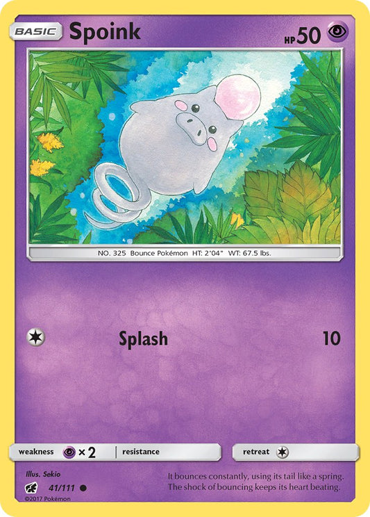 Spoink 41/111 Reverse Common - MissingNo.