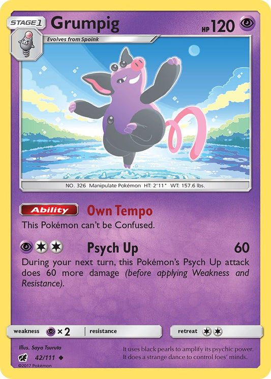 Grumpig 42/111 Reverse Uncommon - MissingNo.