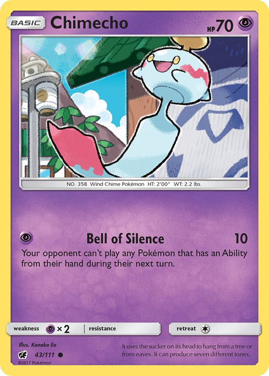Chimecho 43/111 Reverse Common - MissingNo.