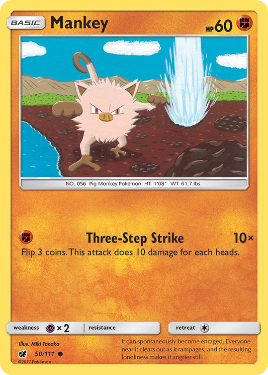Mankey 50/111 Reverse Common - MissingNo.