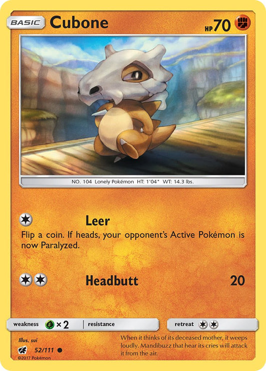 Cubone 52/111 Common - MissingNo.