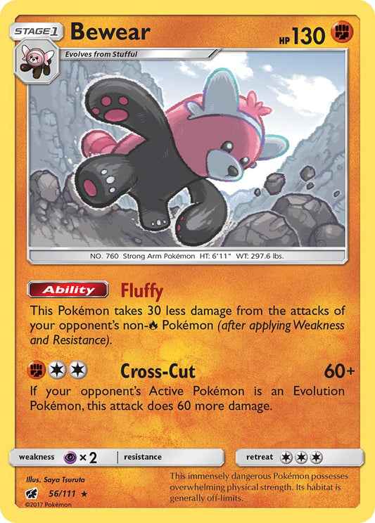 Bewear 56/111 Reverse Rare - MissingNo.